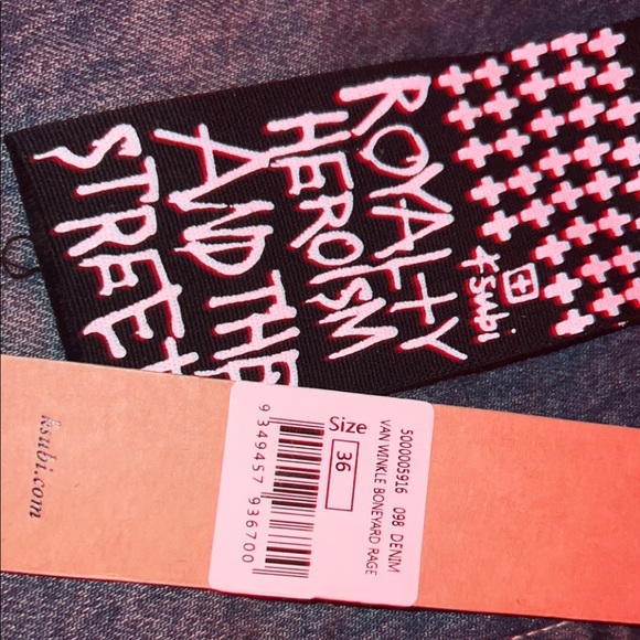 098 Ksubi jeans van wrinkle boneyard rage